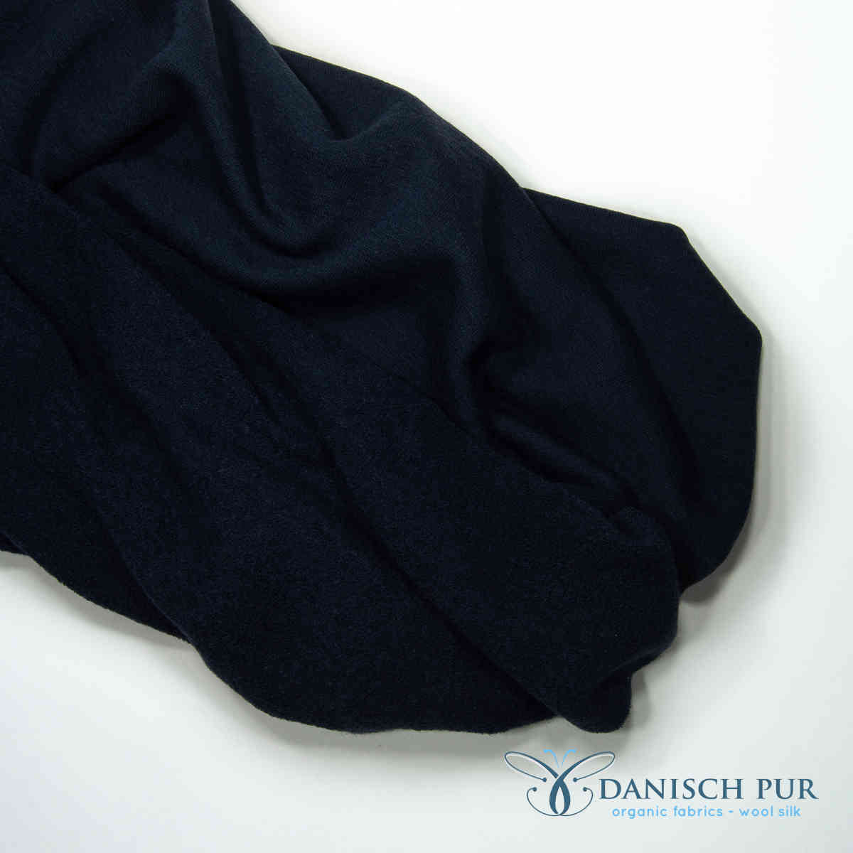 Charcoal blue organic wool terry (100% wool (merino, organic, mulesing-free))