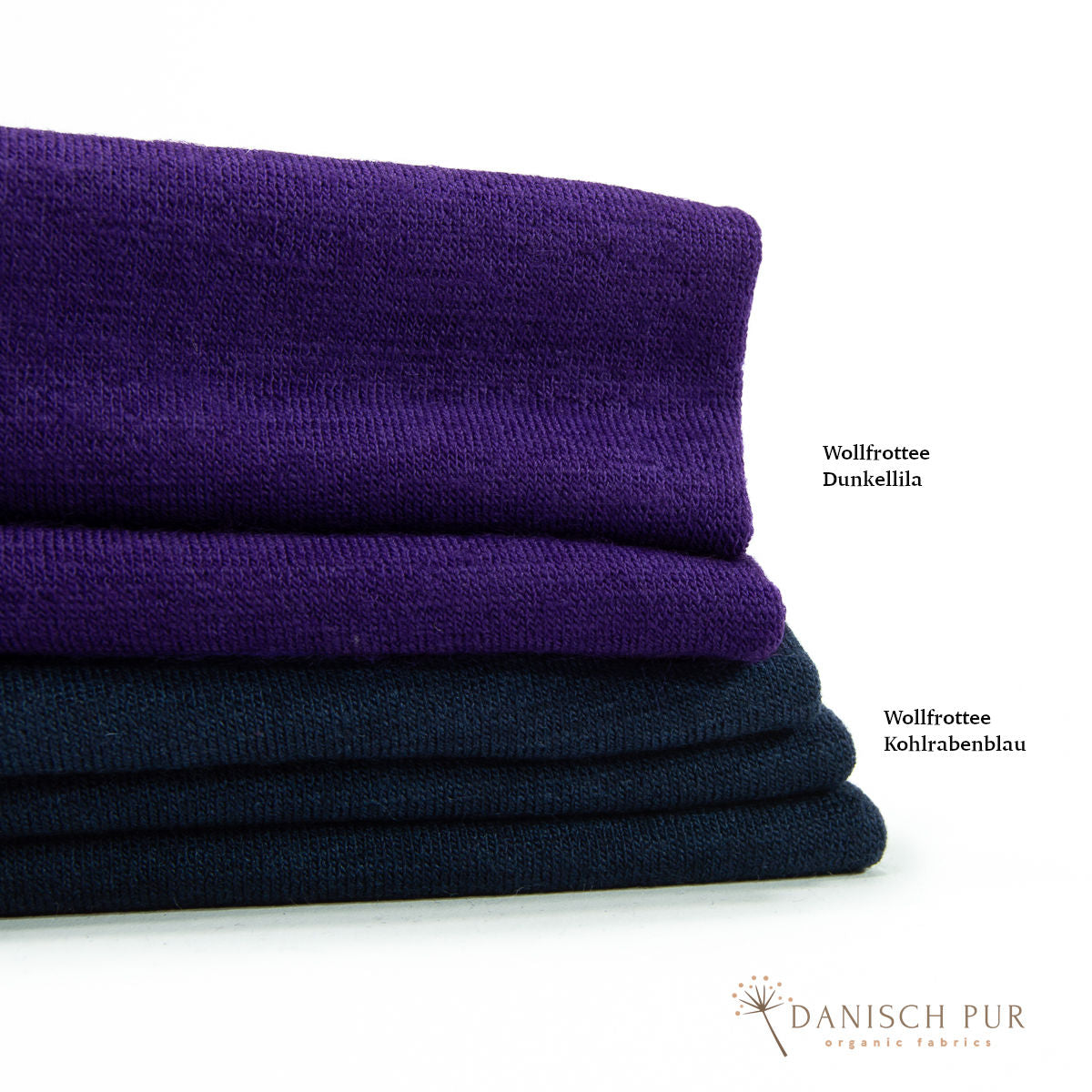 Charcoal blue organic wool terry (100% wool (merino, organic, mulesing-free))