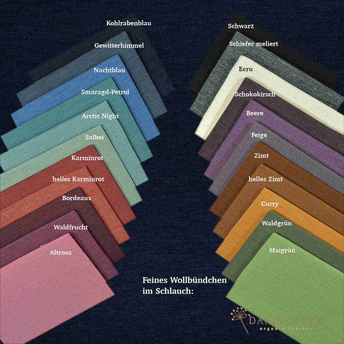 Charcoal blue organic wool terry (100% wool (merino, organic, mulesing-free))