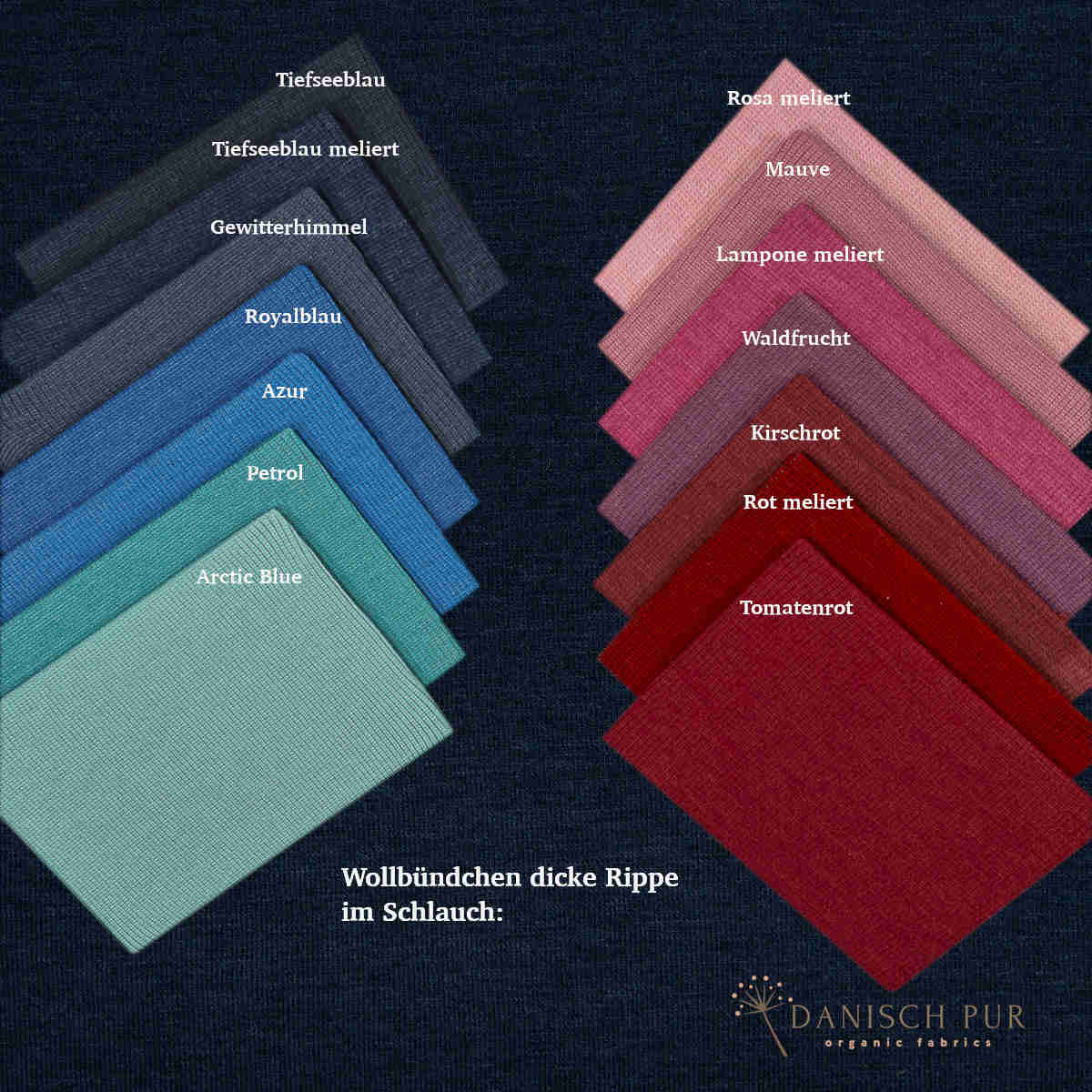 Charcoal blue organic wool terry (100% wool (merino, organic, mulesing-free))