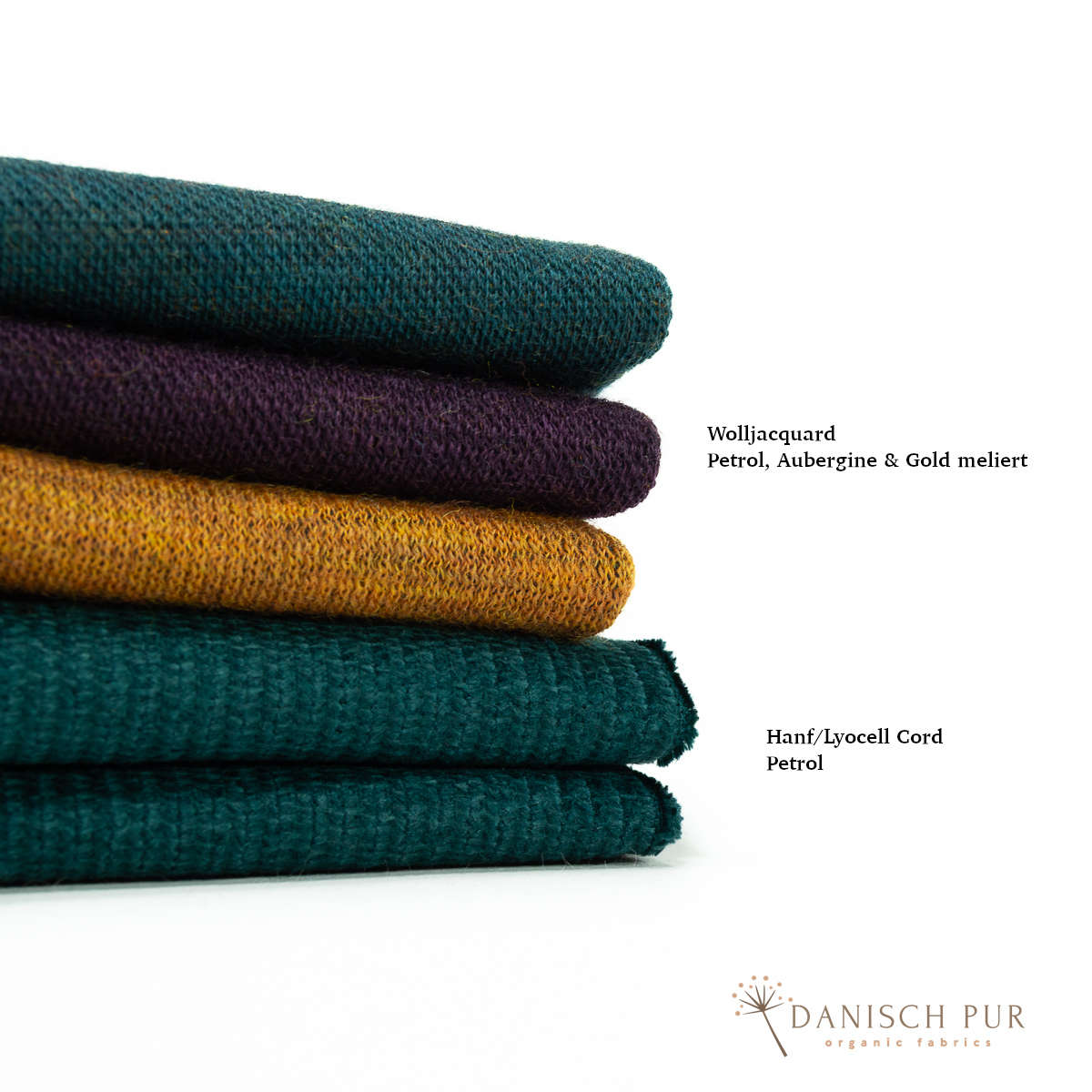 Webware Hanf Lyocell Cord Petrolgrün (55% Hanf-45% TENCEL™ Lyocell)