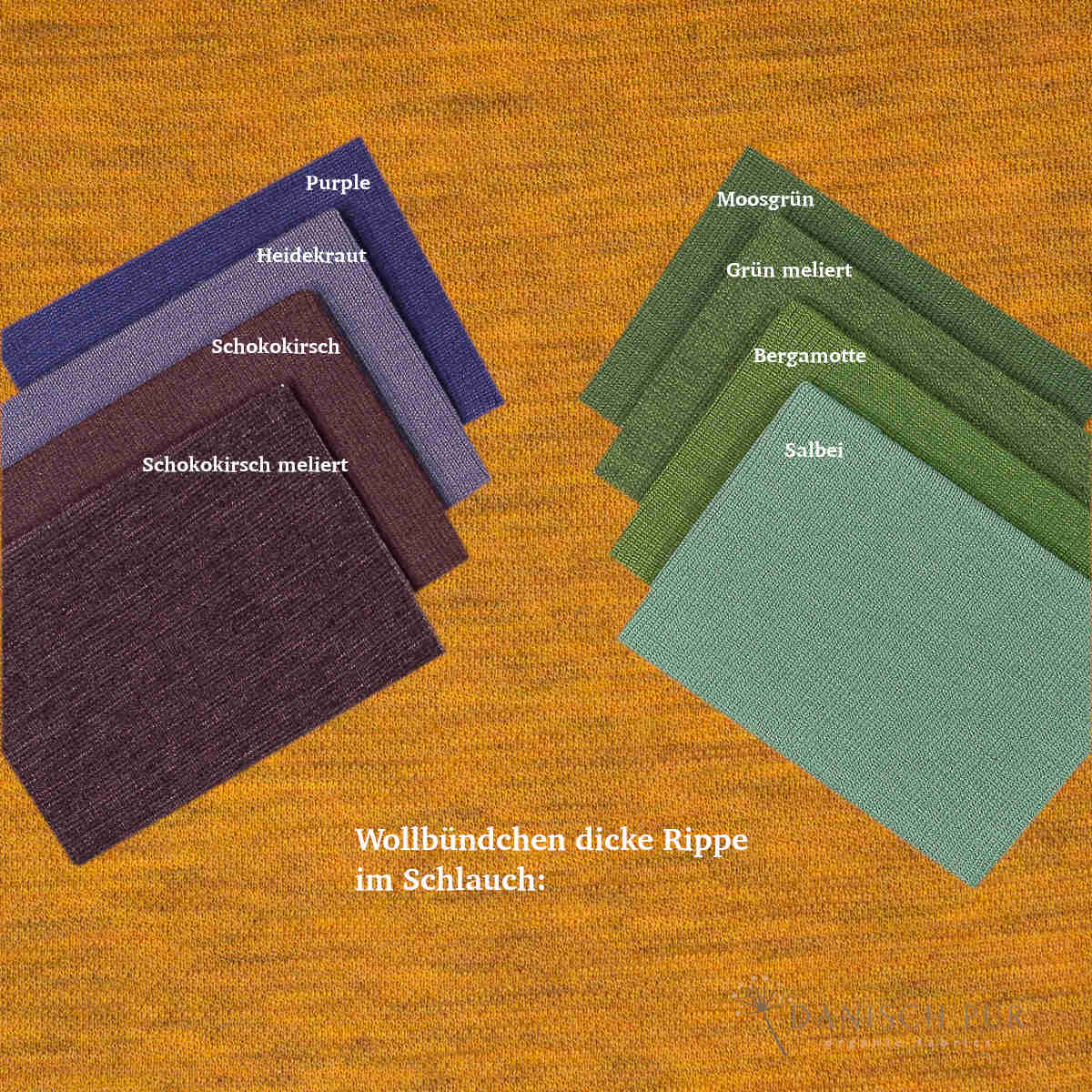 Bio Wolljersey Jacquard Uni Gold meliert (100% Schurwolle, Merino, kbt, mulesingfrei)