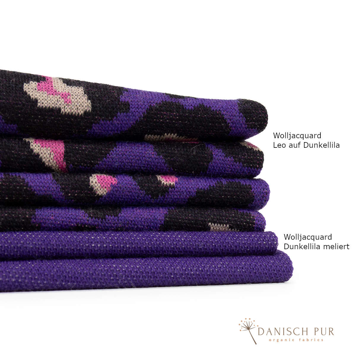 Organic wool jersey jacquard clouds lagoblau-petrol on ecru melange V3 (Merino, kbt, mulesing-free)