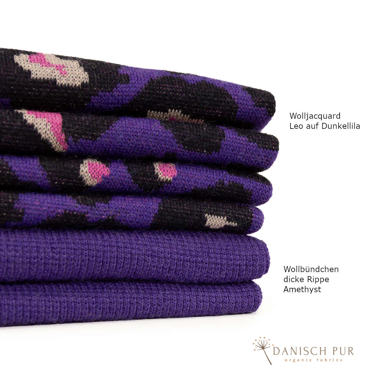 Organic wool jersey jacquard clouds lagoblau-petrol on ecru melange V3 (Merino, kbt, mulesing-free)