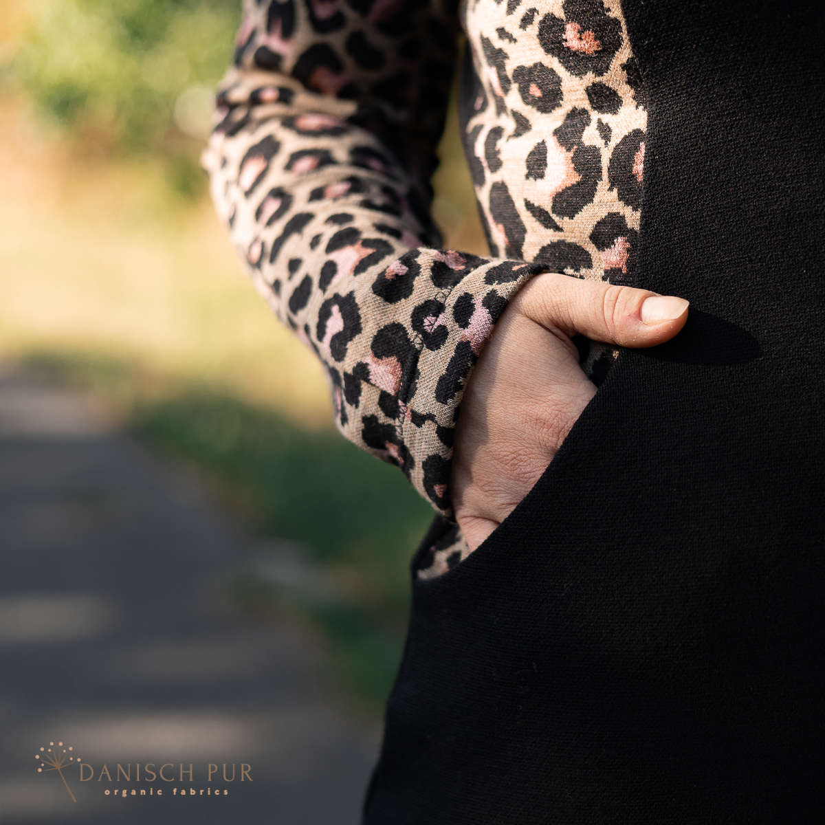Bio Wolljersey Jacquard Uni Schwarz meliert (100% Schurwolle, Merino, kbt, mulesingfrei)