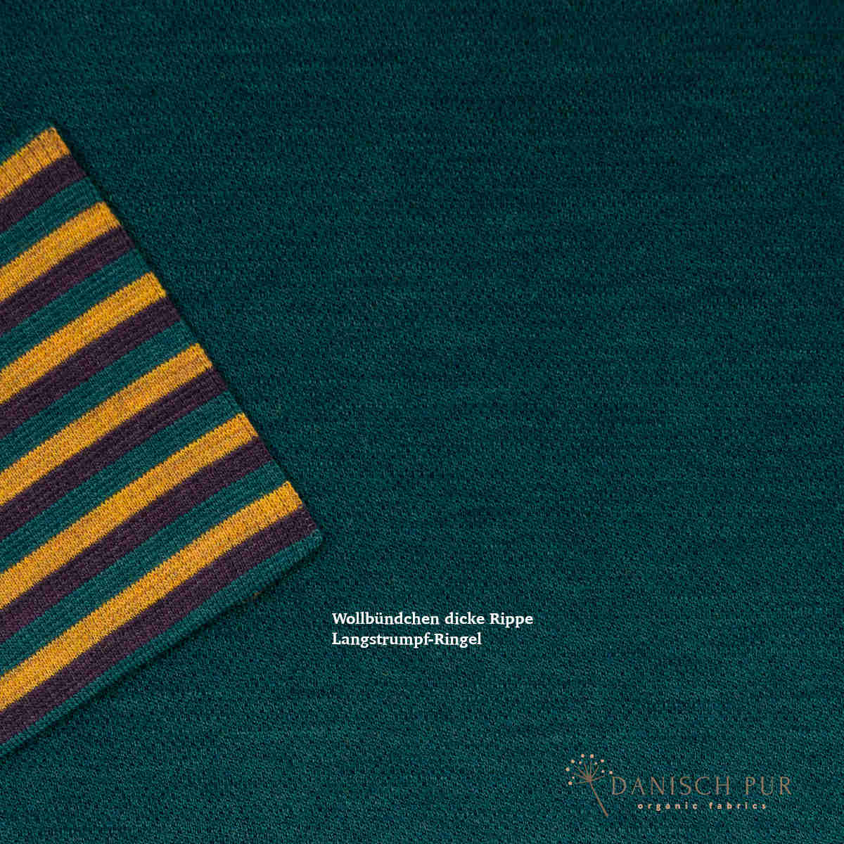 Bio Wolljersey Jacquard Uni Petrol meliert (100% Schurwolle, Merino, kbt, mulesingfrei)