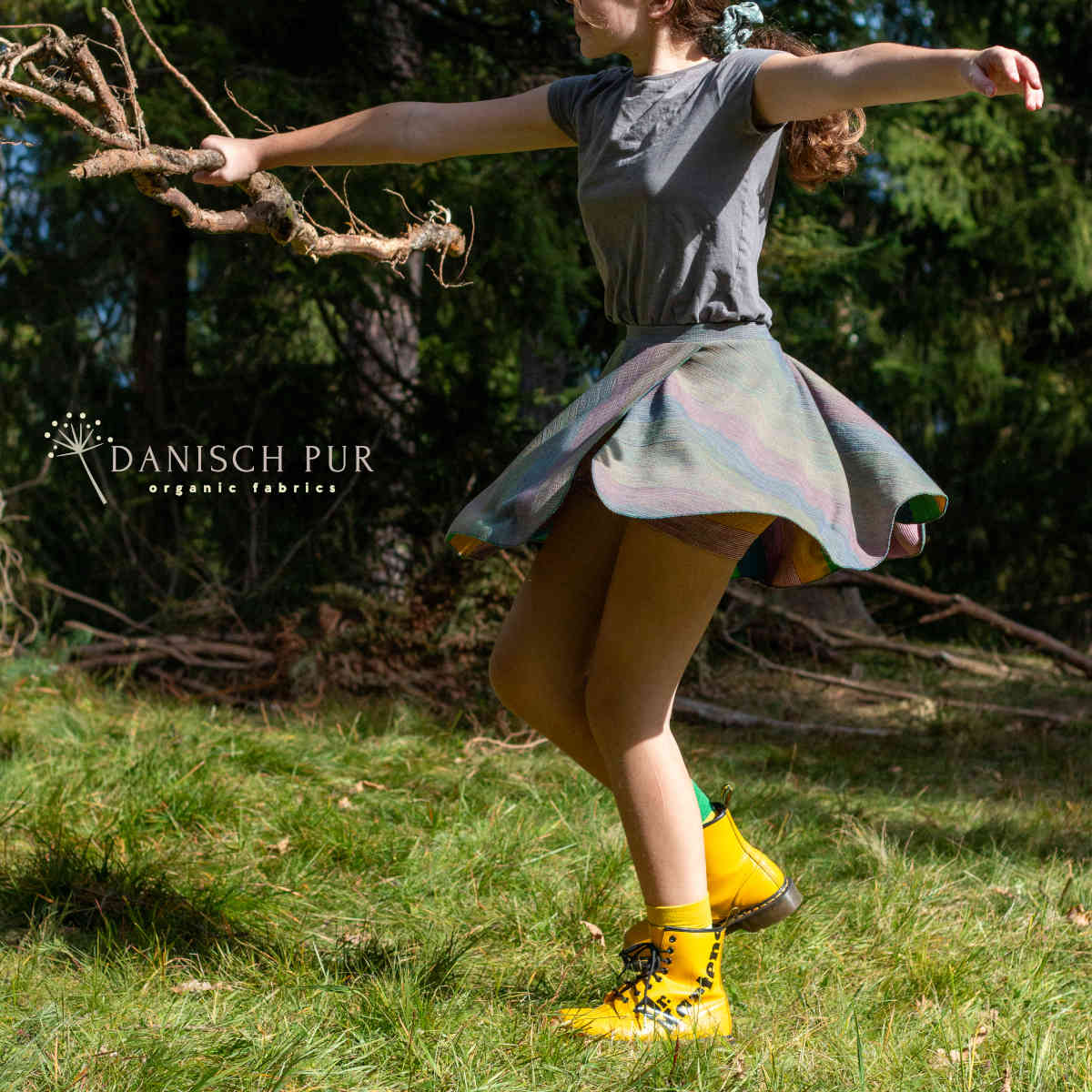 Bio Wolljacquard Regenbogenstreifen-Cino (Merino, kbt, mulesingfrei)