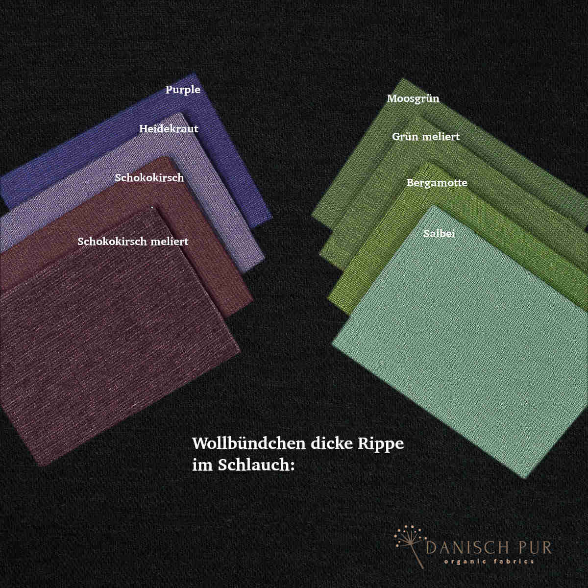 Bio Wolljersey Jacquard Uni Schwarz meliert (100% Schurwolle, Merino, kbt, mulesingfrei)