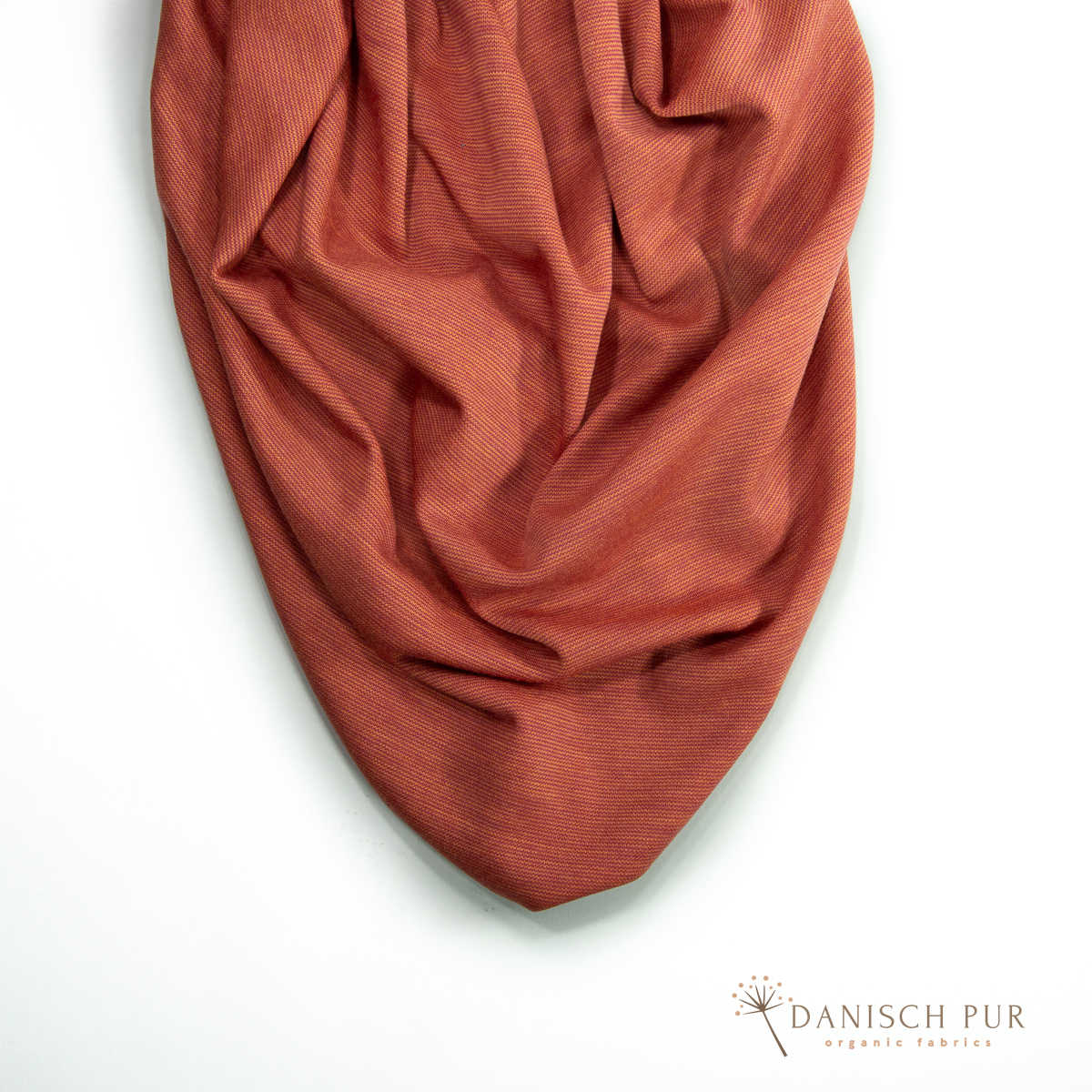(Thicker) organic wool jersey Terracotta Cino (Merino, kbt, mulesing-free)