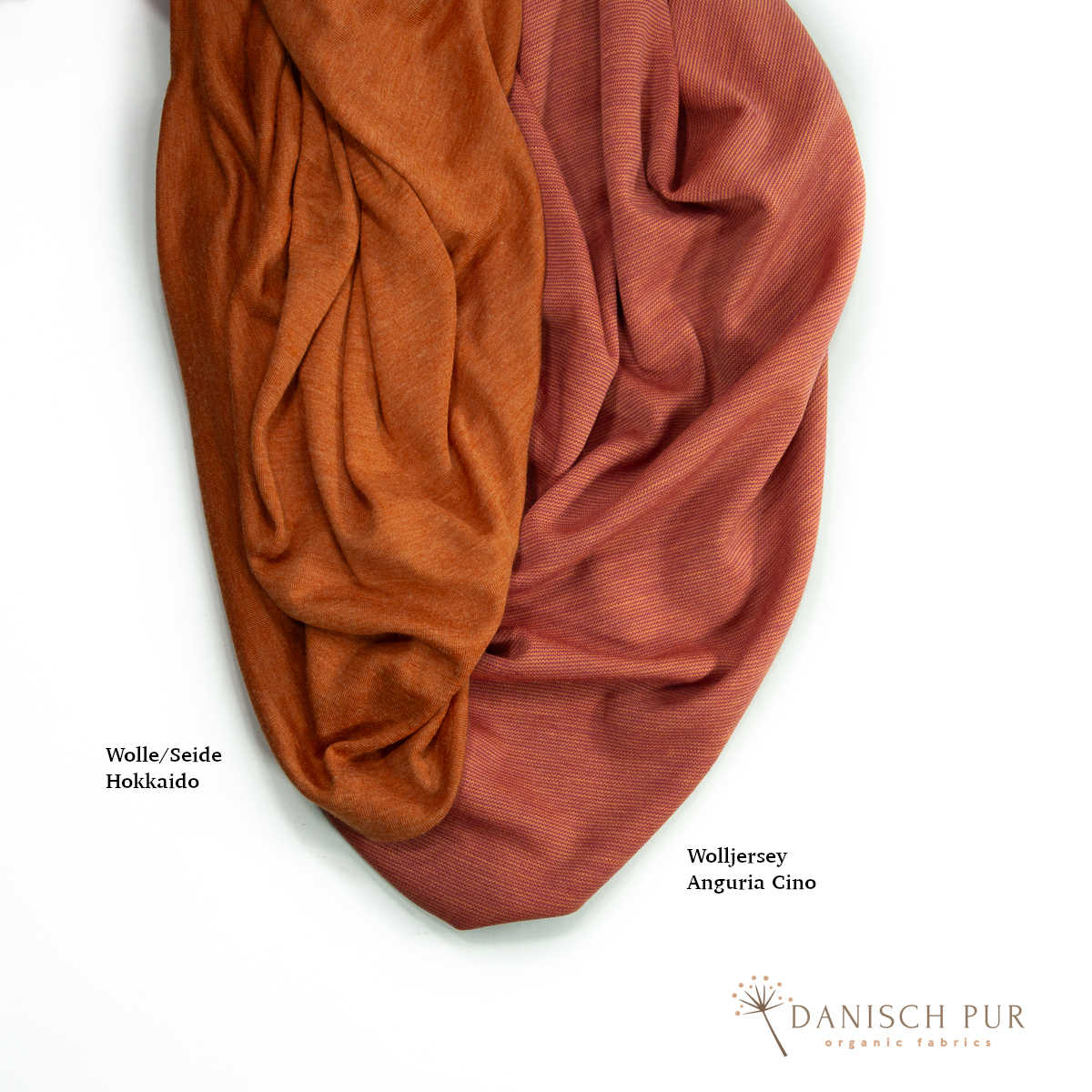 (Thicker) organic wool jersey Terracotta Cino (Merino, kbt, mulesing-free)