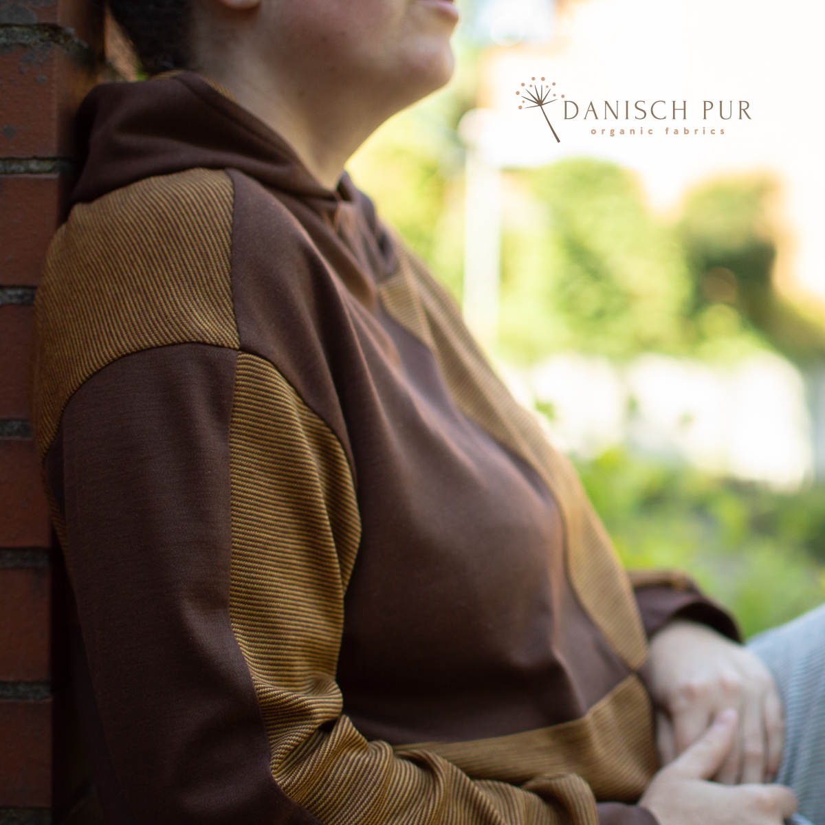Organic wool jersey/wool interlock dark chocolate (Merino, organic, mulesing-free)