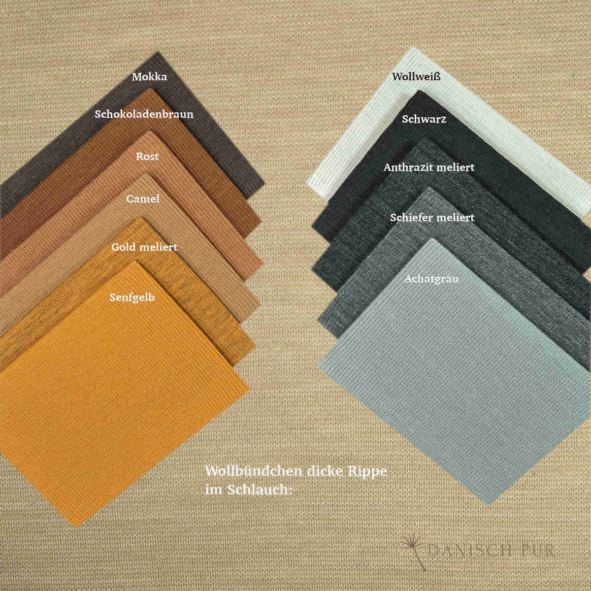 Bio Wolljersey/Wollinterlock Düne-Cino (Merino, kbt, mulesingfrei)