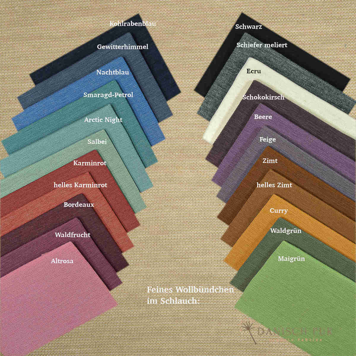 Bio Wolljersey/Wollinterlock Düne-Cino (Merino, kbt, mulesingfrei)