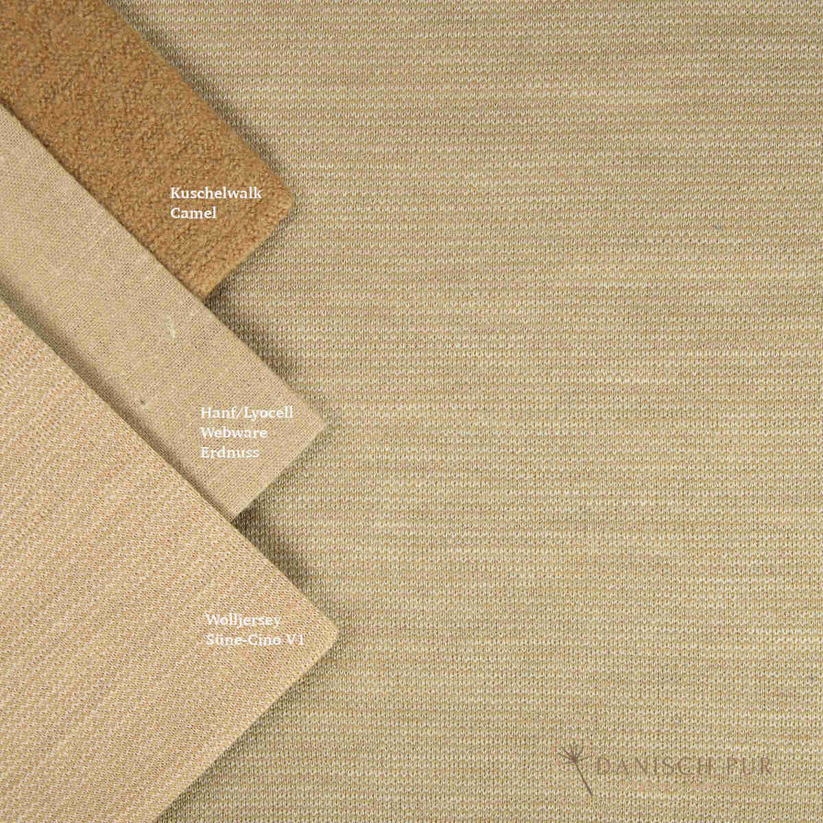 Bio Wolljersey/Wollinterlock Düne-Cino (Merino, kbt, mulesingfrei)