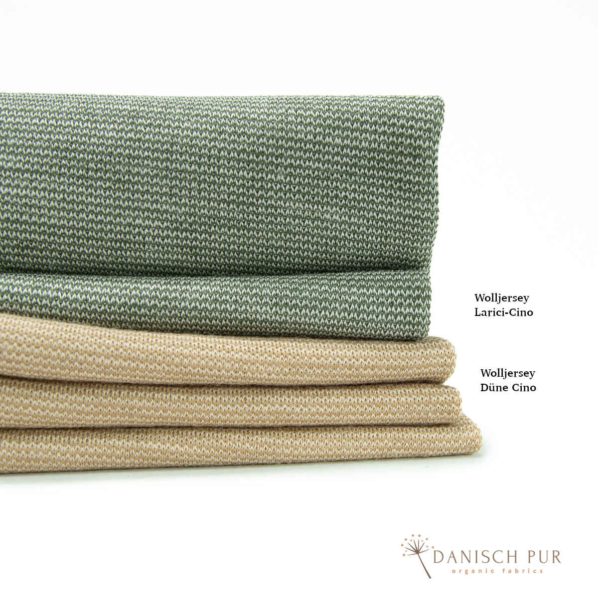 Bio Wolljersey/Wollinterlock Düne-Cino (Merino, kbt, mulesingfrei)