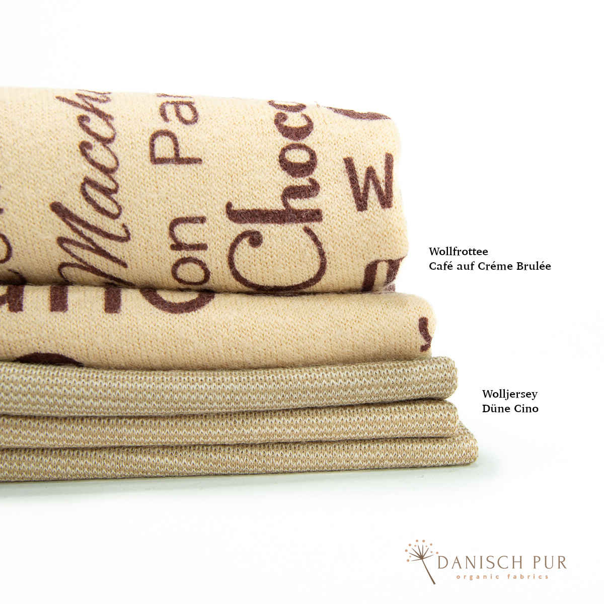 Bio Wolljersey/Wollinterlock Düne-Cino (Merino, kbt, mulesingfrei)