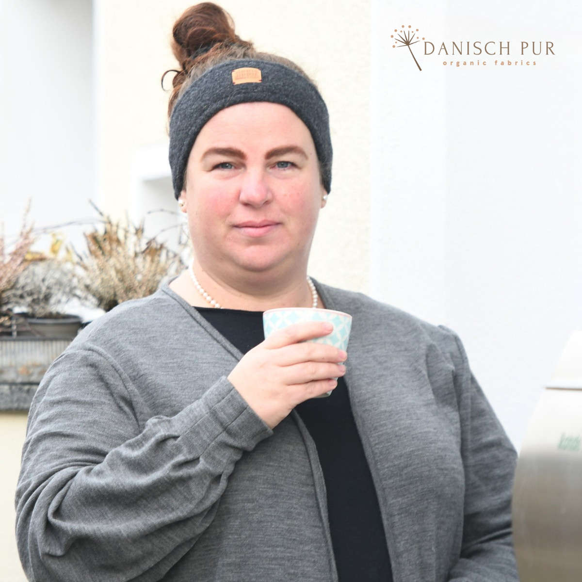 Bio Wolljersey Dunkelgrau meliert (100% Schurwolle, Merino, kbt, mulesingfrei)