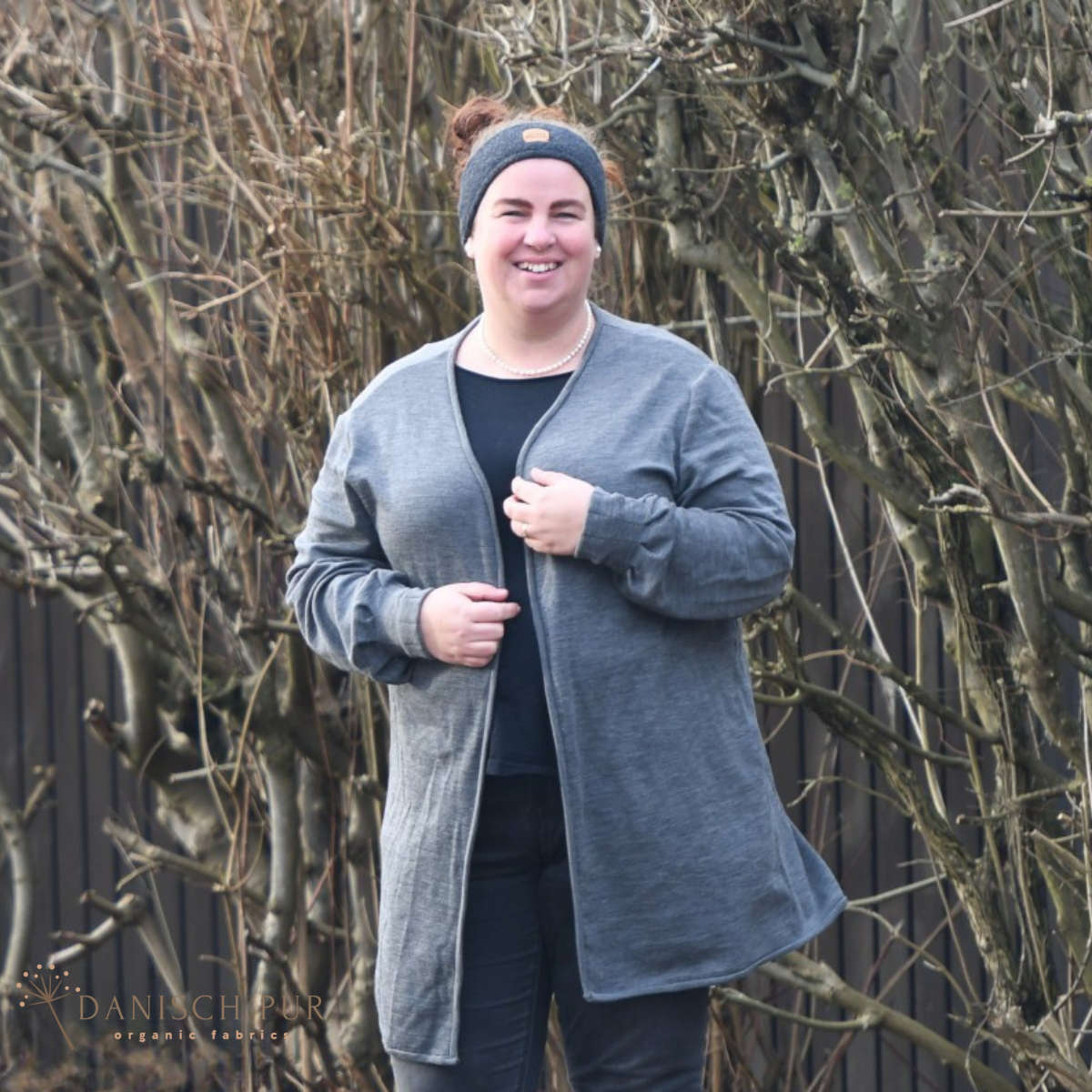 Bio Wolljersey Dunkelgrau meliert (100% Schurwolle, Merino, kbt, mulesingfrei)