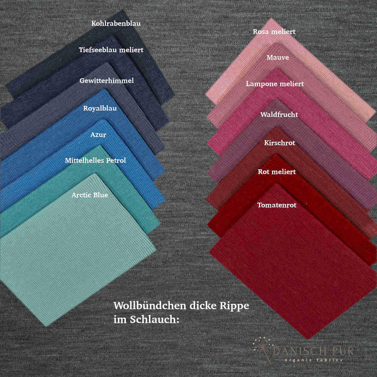 Bio Wolljersey Dunkelgrau meliert (100% Schurwolle, Merino, kbt, mulesingfrei)