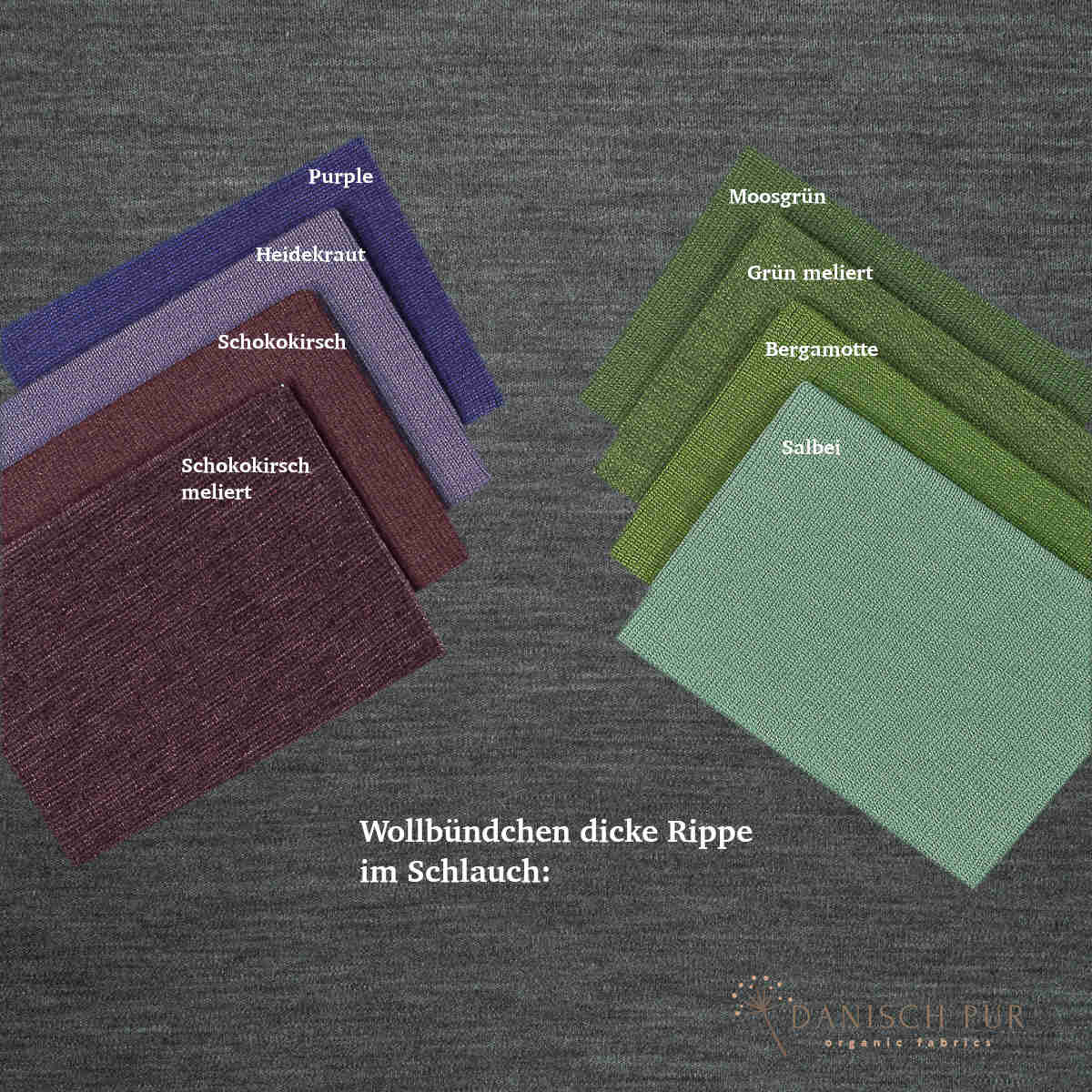 Bio Wolljersey Dunkelgrau meliert (100% Schurwolle, Merino, kbt, mulesingfrei)