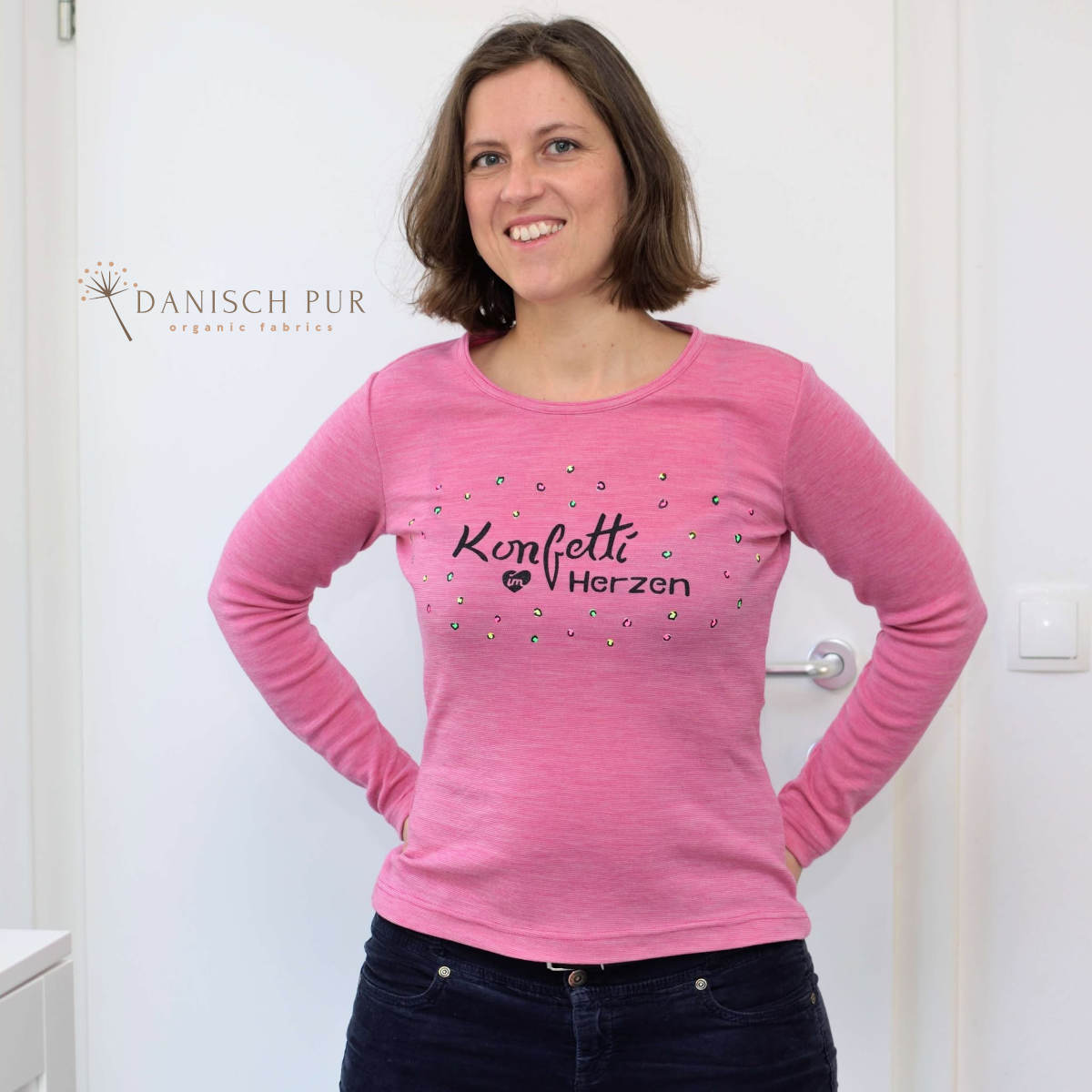 Bio Wolljersey Flamingo-Cino (100% Schurwolle, Merino, kbt, mulesingfrei)