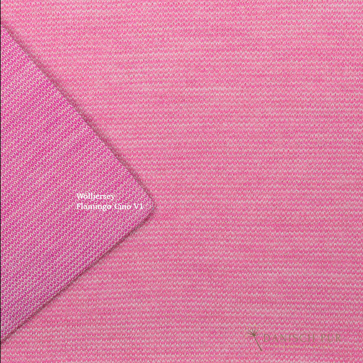 Bio Wolljersey Flamingo-Cino (100% Schurwolle, Merino, kbt, mulesingfrei)