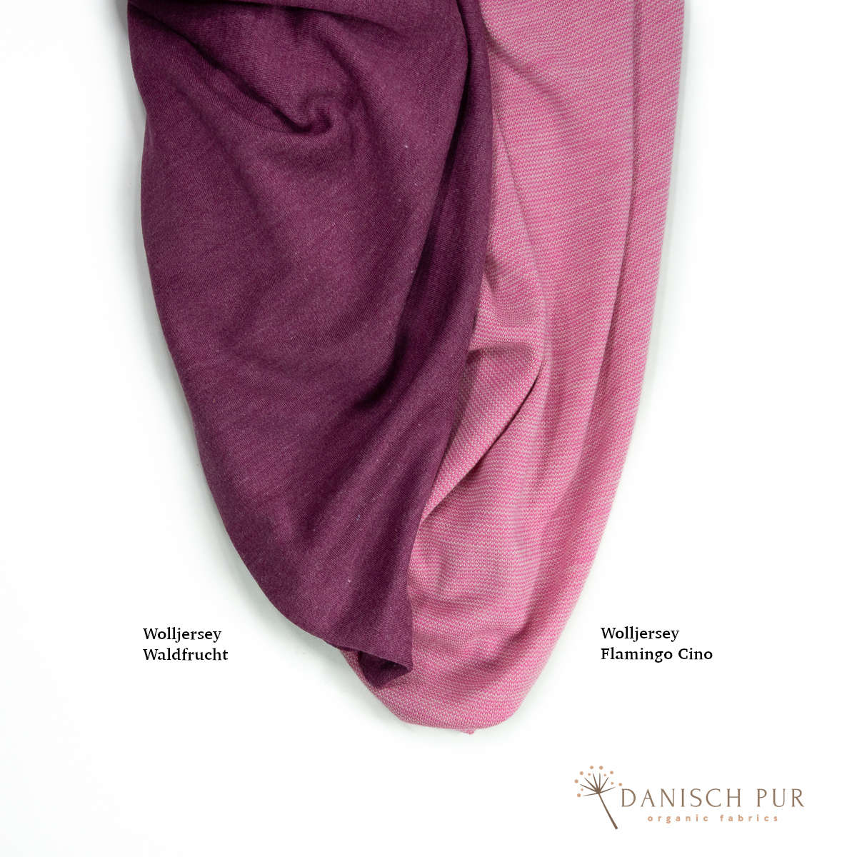 Bio Wolljersey Flamingo-Cino (100% Schurwolle, Merino, kbt, mulesingfrei)