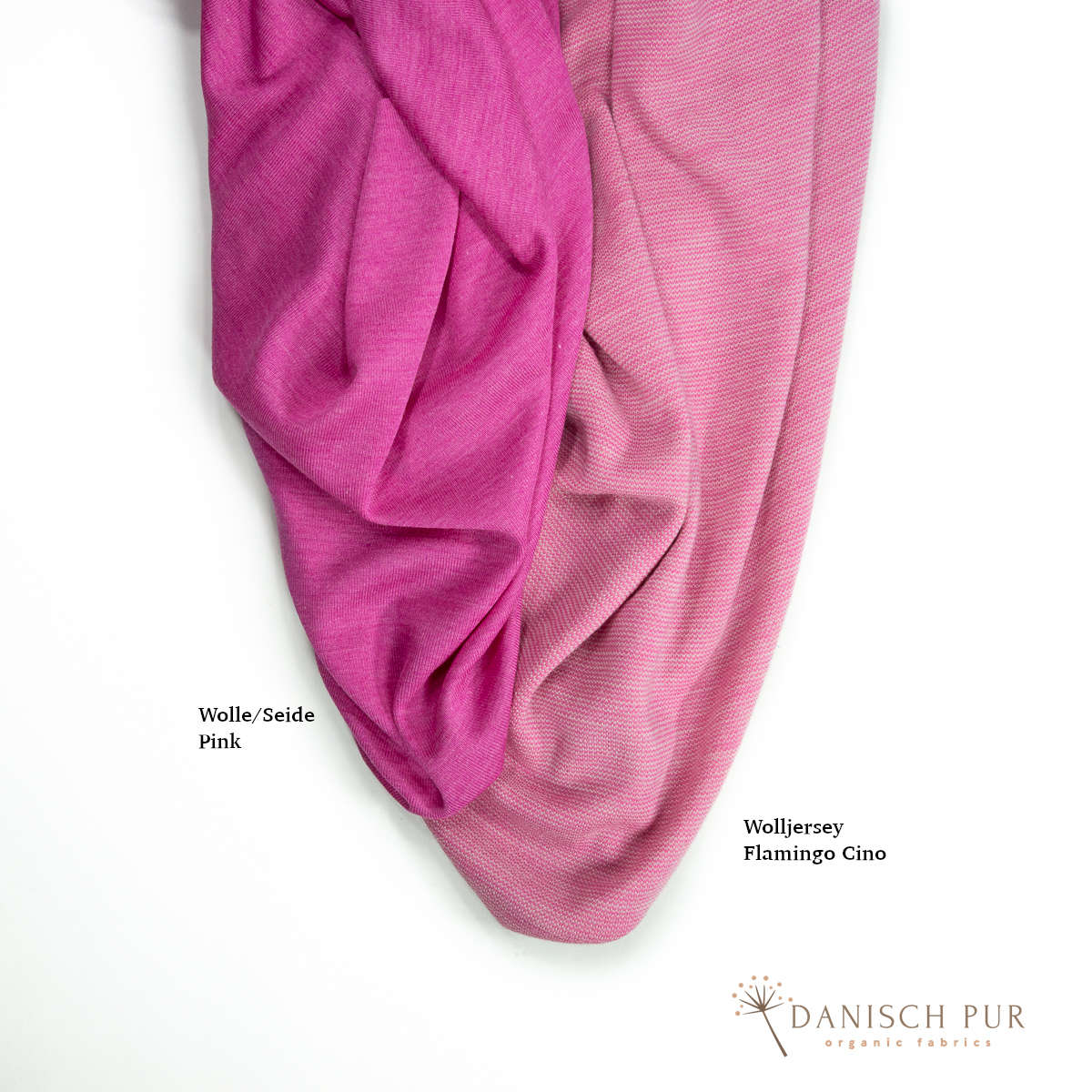 Bio Wolljersey Flamingo-Cino (100% Schurwolle, Merino, kbt, mulesingfrei)