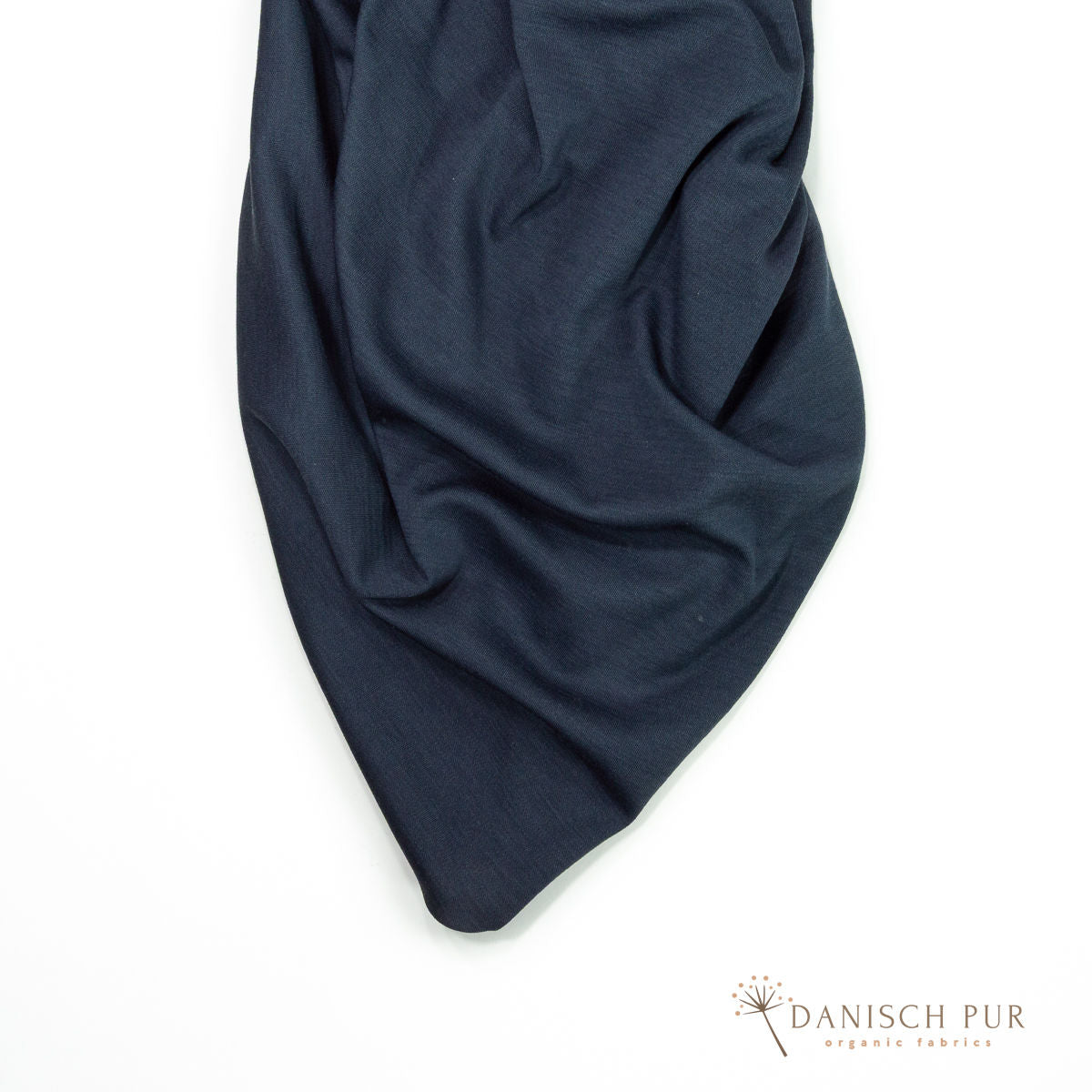 Bio Wolljersey/Wollinterlock in Gewitterhimmel (Merino, kbt, mulesingfrei)