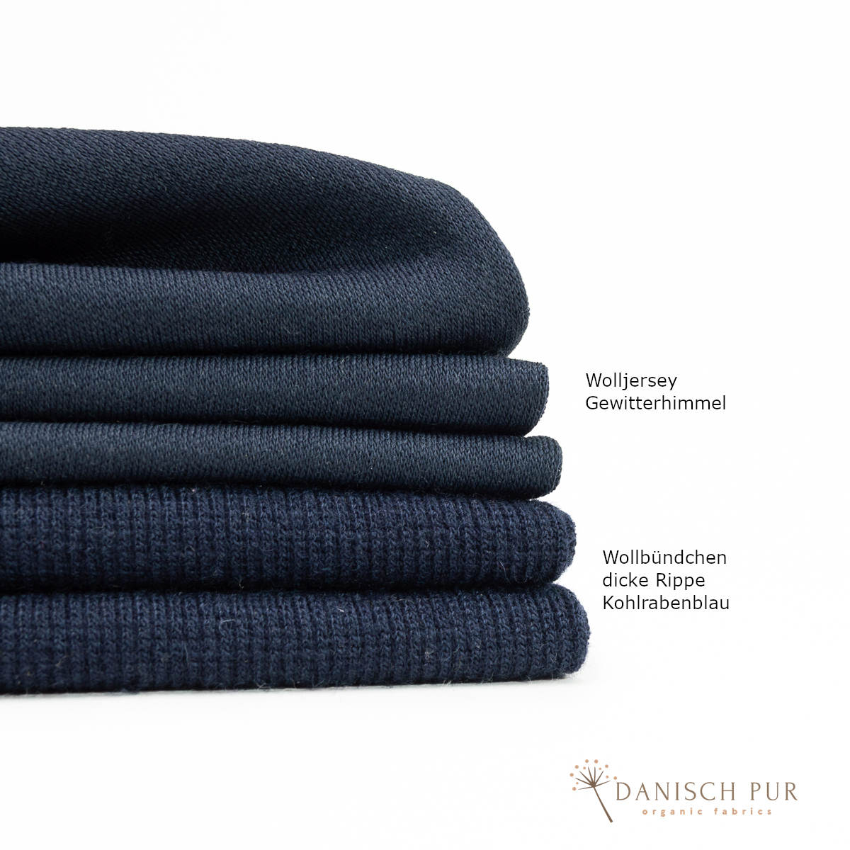 Bio Wolljersey/Wollinterlock in Gewitterhimmel (Merino, kbt, mulesingfrei)