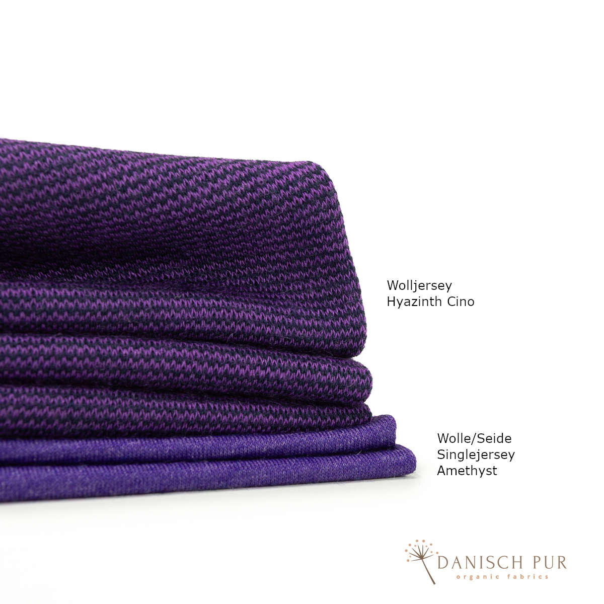Bio Wolljersey/Wollinterlock Hyazinth-Cino (Merino, kbt, mulesingfrei)