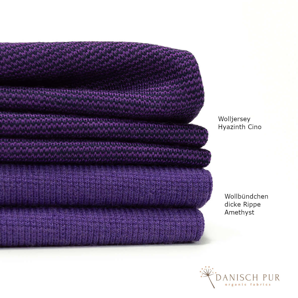 Bio Wolljersey/Wollinterlock Hyazinth-Cino (Merino, kbt, mulesingfrei)