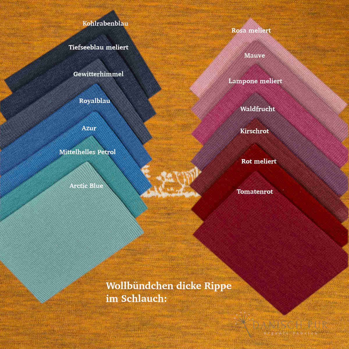 90cm Jacquard Chicken Panel - on Gold Melange Panel (Merino, kbt, mulesing-free)