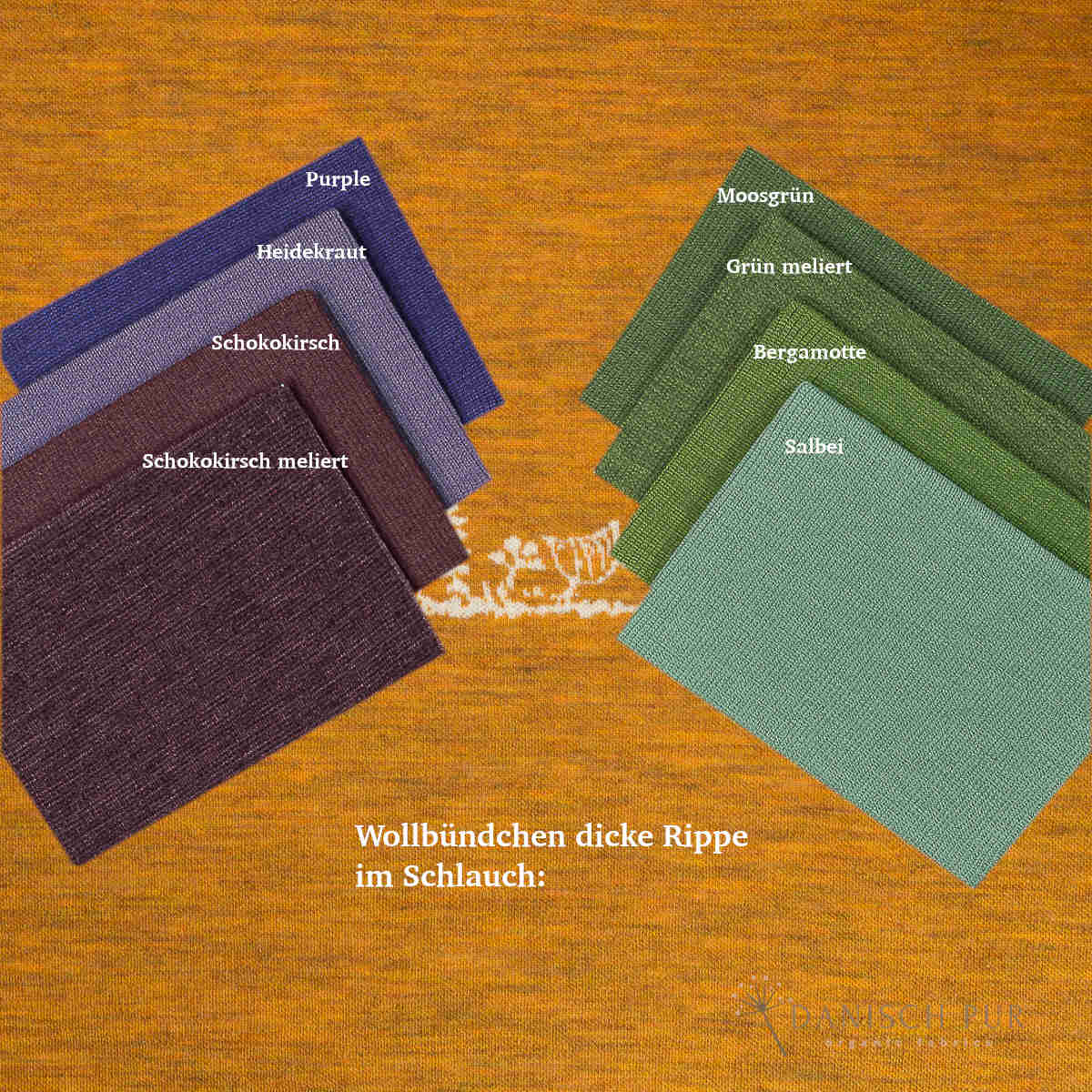 90cm Jacquard Chicken Panel - on Gold Melange Panel (Merino, kbt, mulesing-free)