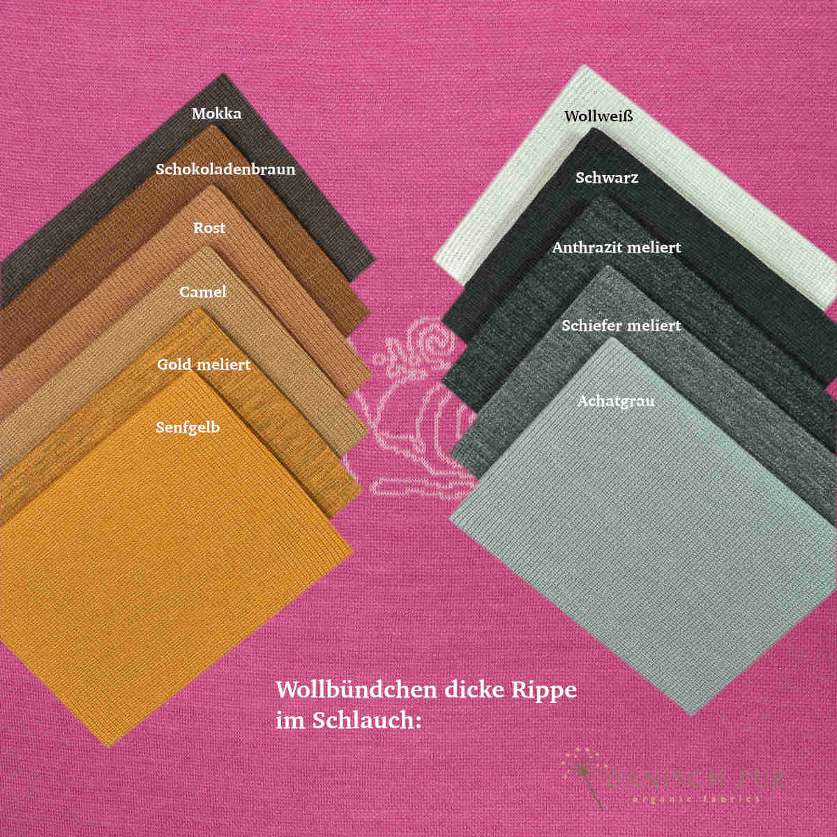 Panel 65cm Jacquard Snail Love - on Orchid Panel (100% virgin wool, Merino, organic, mulesing-free)