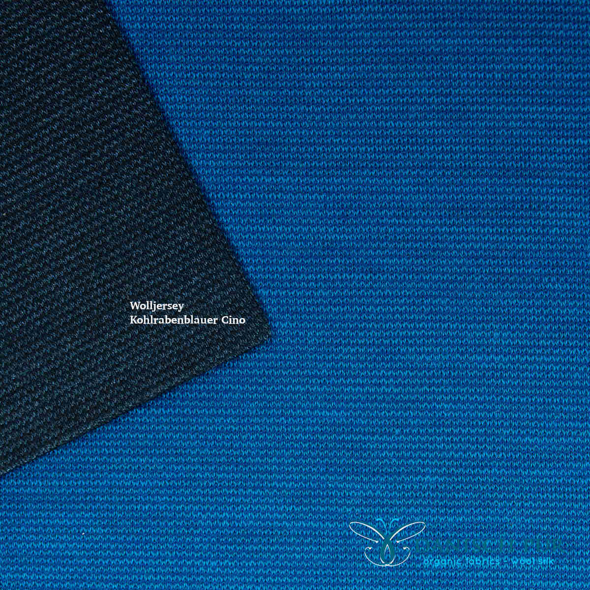 Coupon 30 cm Bio Wolljersey Lago-Cino (Merino, kbt, mulesingfrei)