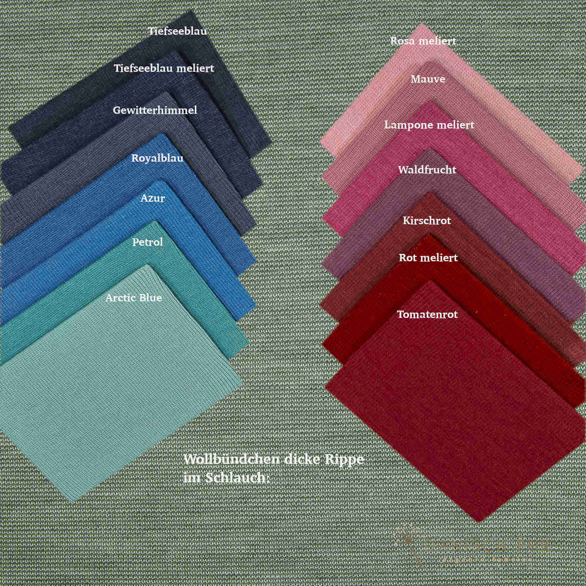 Bio Wolljersey/Wollinterlock Larici-Cino (Merino, kbt, mulesingfrei)