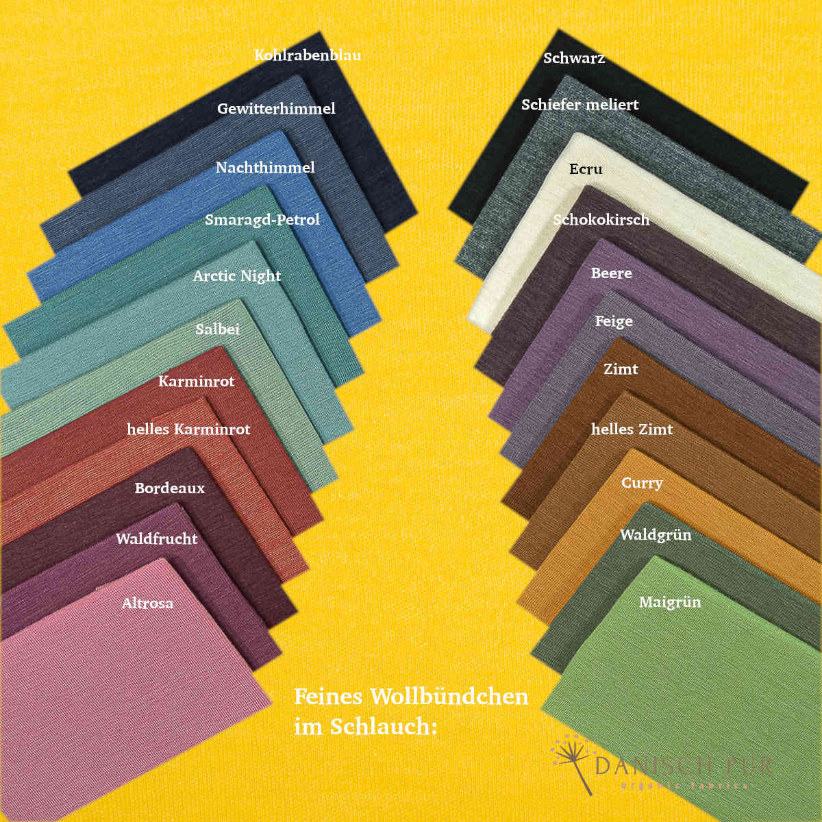 Organic wool jersey/wool interlock Lemon Breeze Uni (kbt, mulesing-free)