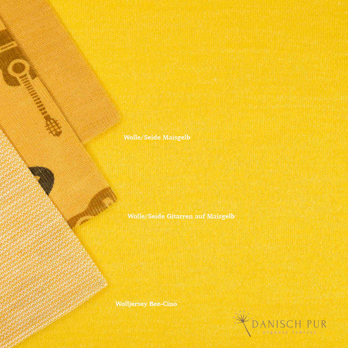 Organic wool jersey/wool interlock Lemon Breeze Uni (kbt, mulesing-free)