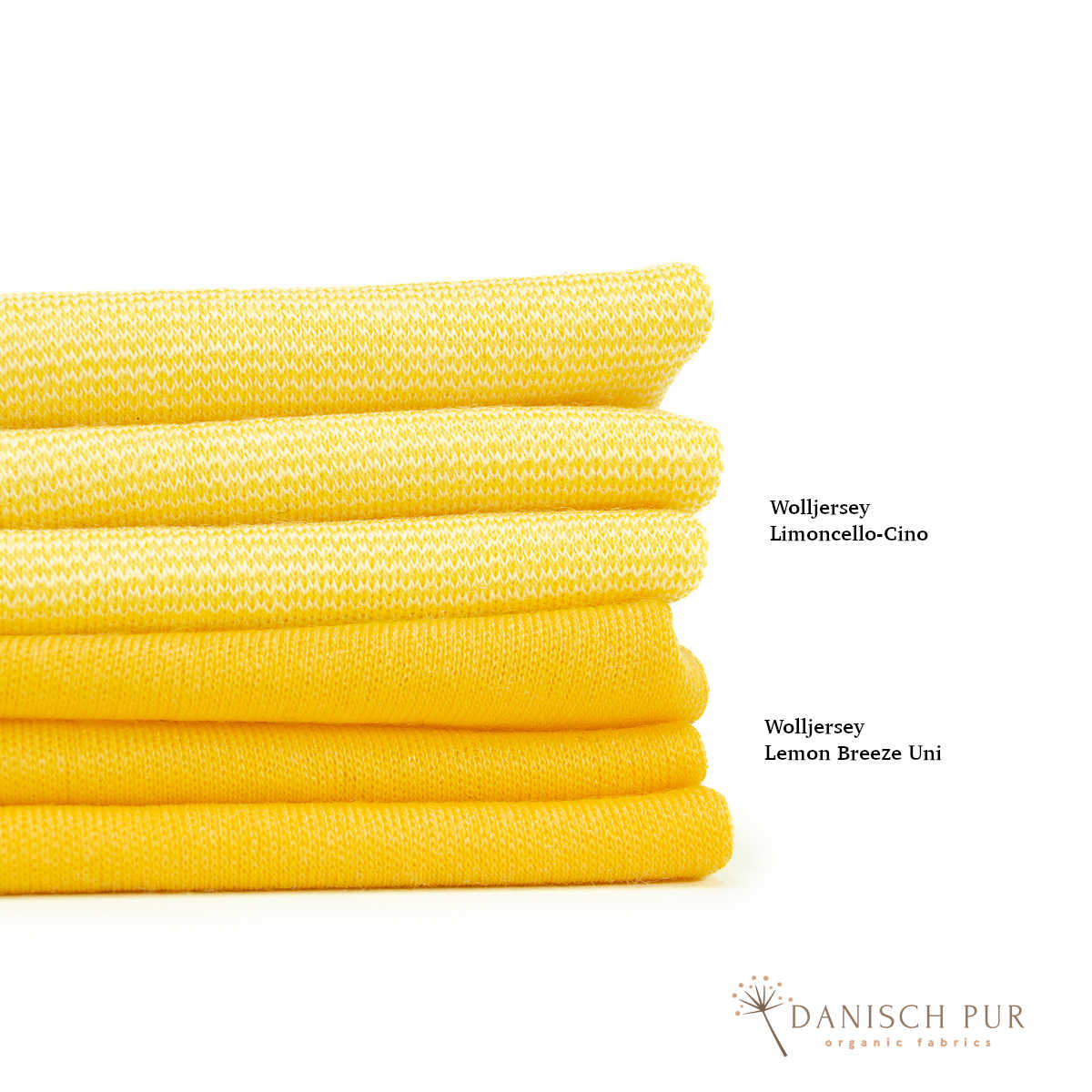 Organic wool jersey/wool interlock Lemon Breeze Uni (kbt, mulesing-free)