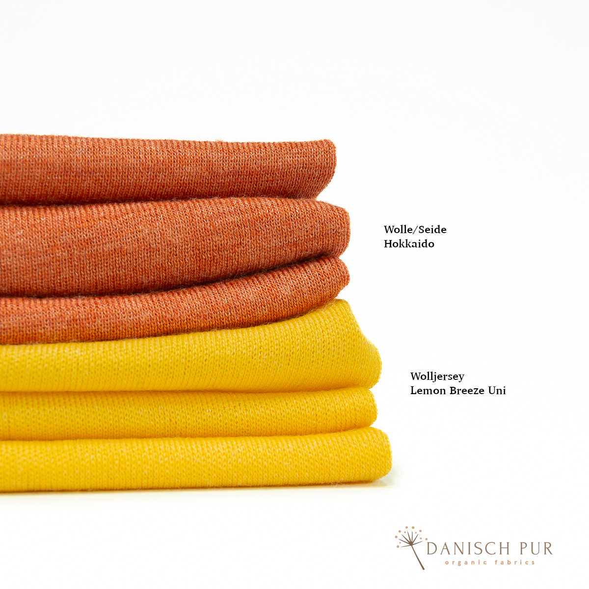Organic wool jersey/wool interlock Lemon Breeze Uni (kbt, mulesing-free)