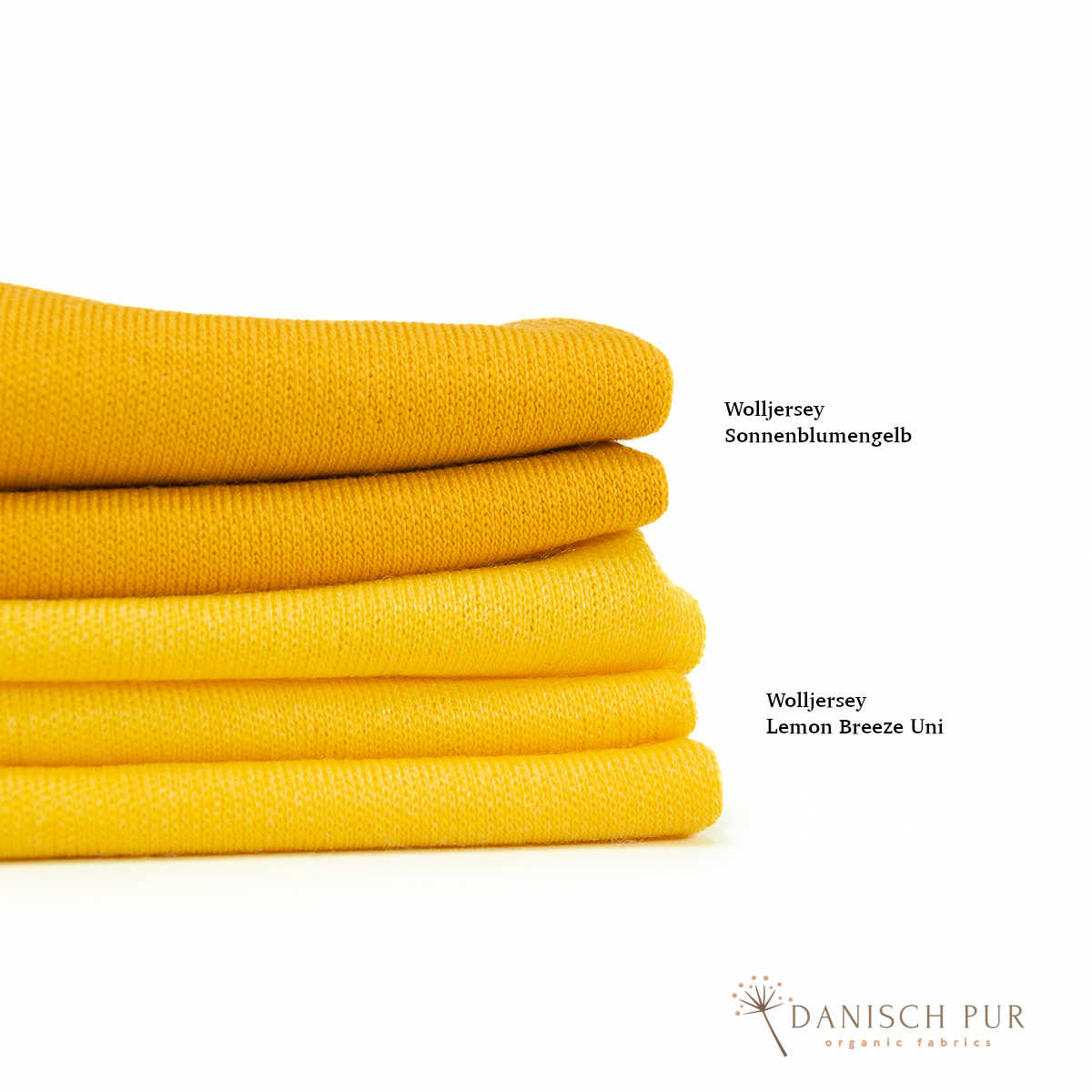 Organic wool jersey/wool interlock Lemon Breeze Uni (kbt, mulesing-free)