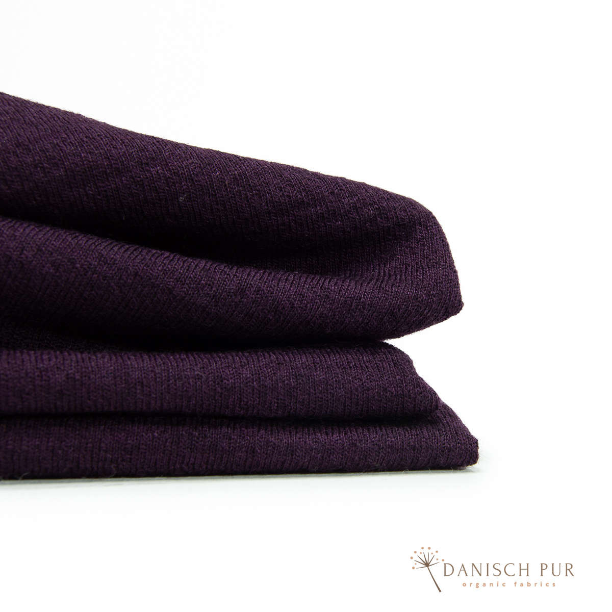 Futterstoff - Mantelfutter-Strukturfutter Wolle (Merino, kbt, 100%) Aubergine meliert