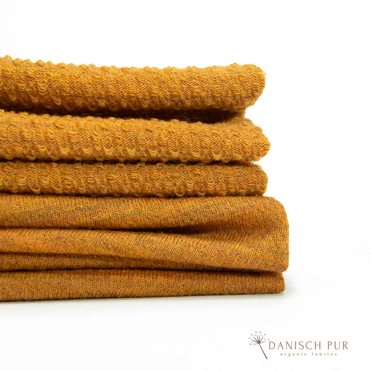 Futterstoff - Mantelfutter-Strukturfutter Wolle (Merino, kbt, 100%) Gold meliert