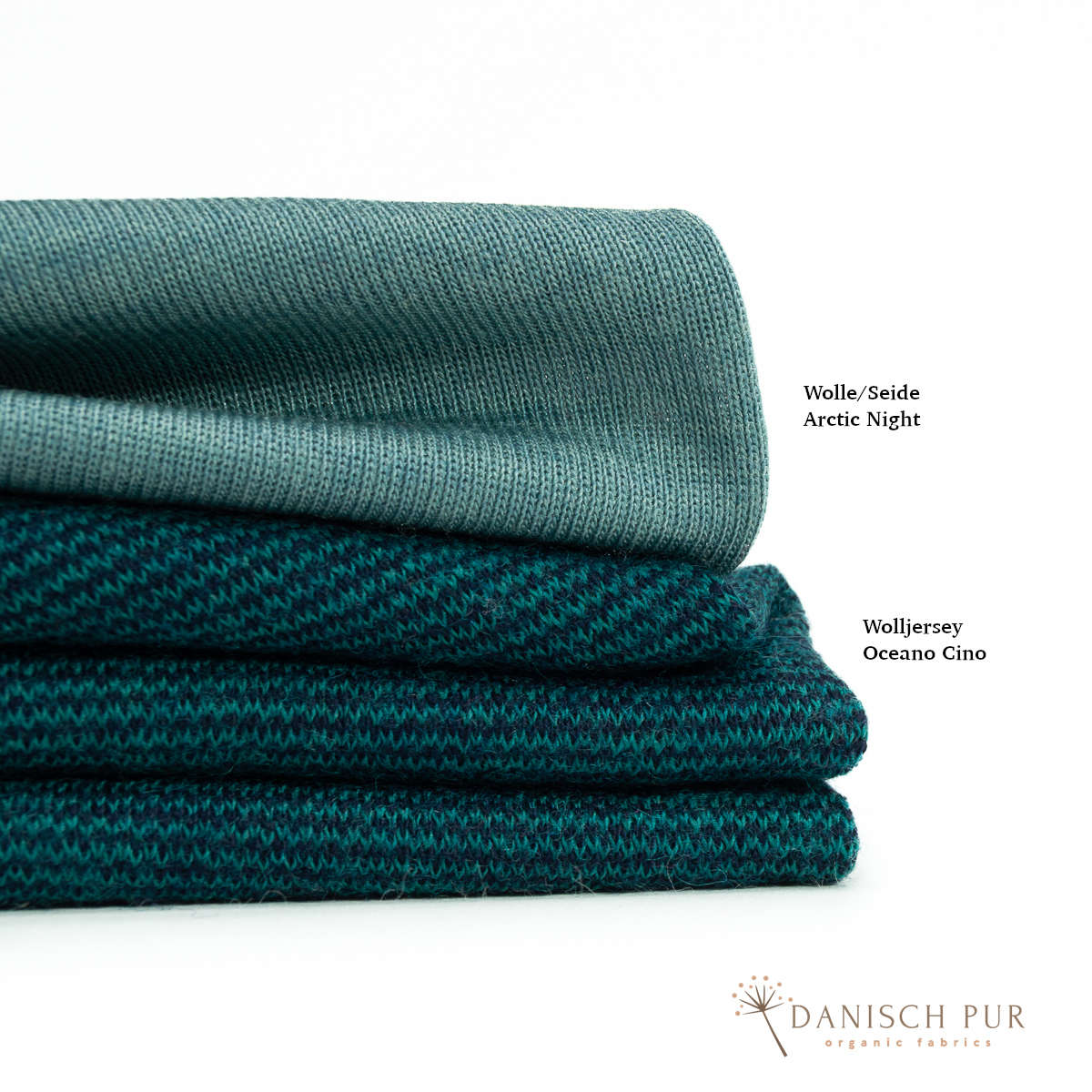 Bio Wolljersey Wollinterlock Oceano-Cino (100% Schurwolle, Merino, kbt, mulesingfrei)