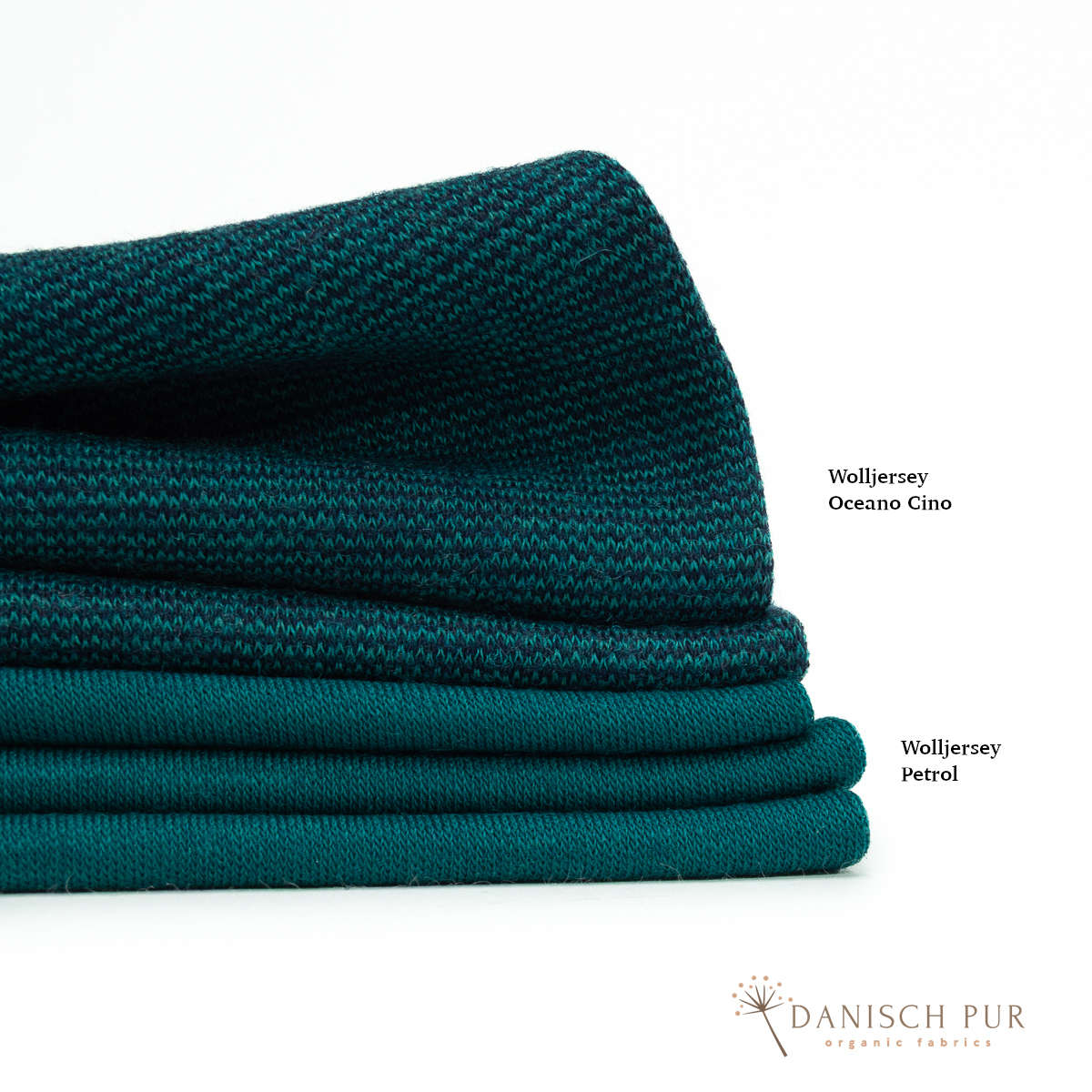 Bio Wolljersey Carmen-Petrol (100% Schurwolle, Merino, kbt, mulesingfrei)