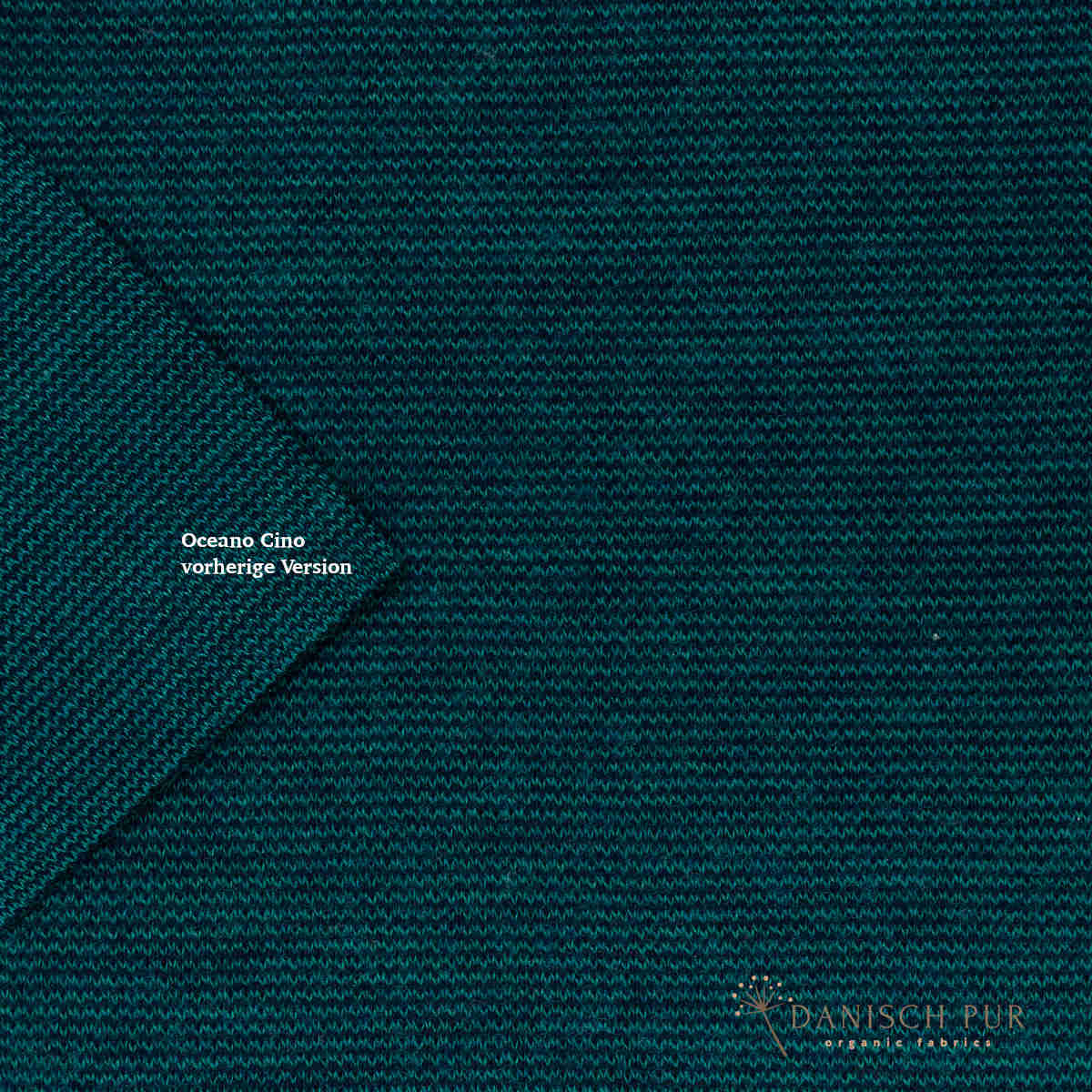 Bio Wolljersey Wollinterlock Oceano-Cino (100% Schurwolle, Merino, kbt, mulesingfrei)