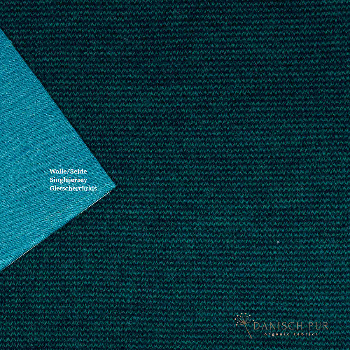 Bio Wolljersey Wollinterlock Oceano-Cino (100% Schurwolle, Merino, kbt, mulesingfrei)