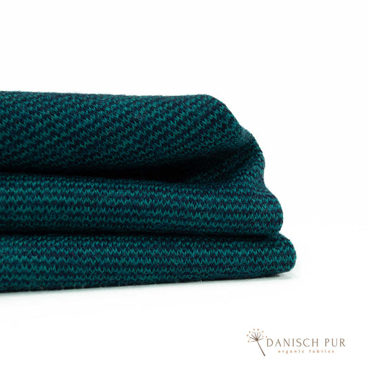 Organic wool jersey wool interlock Oceanocino (Merino, kbt, mulesing-free)