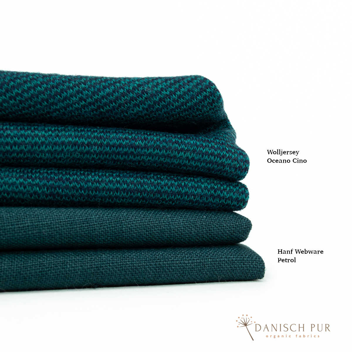 Bio Wolljersey Wollinterlock Oceano-Cino (100% Schurwolle, Merino, kbt, mulesingfrei)